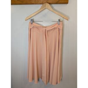 BELLE POQUE XL Blush Pink Midi Skirt A-Line Flowy Romantic Vintage Feminine
